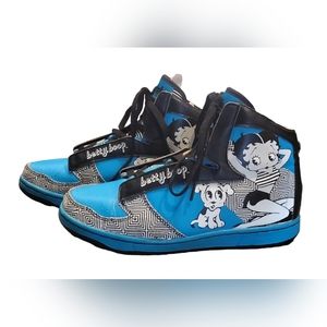 Milkshake NYC Shoes Betty Boop Rare Aqua Blue Size 8